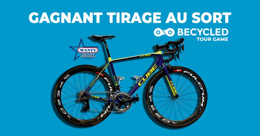 Becycled Tour Game: gagnant du tirage au sort - concours Tour de France